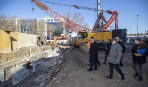 Başkan Batur’dan yeni bina alanında inceleme