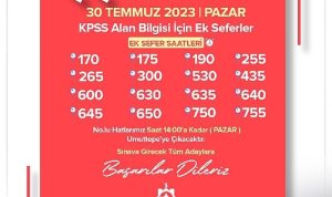 KPSS için Büyükşehir’den ek sefer