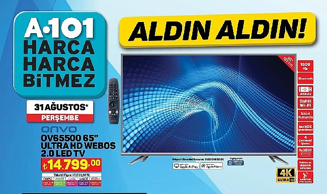A101’de Birbirinden Çeşitli Teknolojik Ürünler 31 Ağustos Günü Satışta