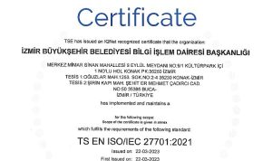İzmir Büyükşehir Belediyesi ISO 27701 standardına sahip ilk “Büyükşehir” oldu