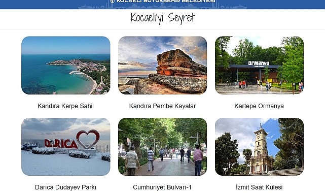 Kocaeli’nin turistik mekanları cepte
