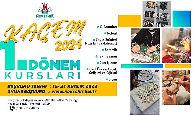 Kaçem’de kadınlar için yeni kurslar açılacak