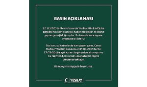 Yeşilay basın açıklaması
