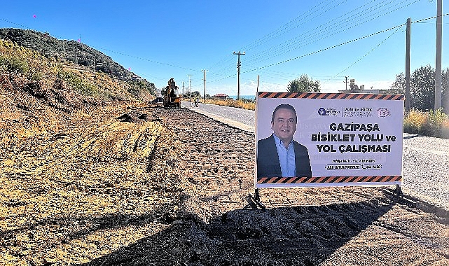 Alanya- Gazipaşa arasına 13 km’lik yeni bisiklet yolu yapılıyor