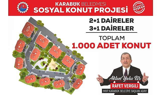 Başkan Vergili’den 1.000 Adet Konut Projesi