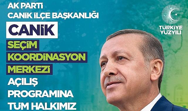 Cumhur İttifakı AK Parti Canik Seçim Koordinasyon Merkezi Açılıyor