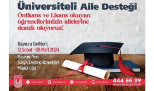 ‘Üniversiteli Aile Desteği’ başvuruları başlıyor