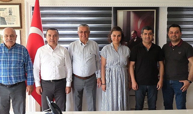 AGC Başkanı İdris Taş ve Heyeti Belediye Başkanı Topaloğlu’nu Ziyaret Etti