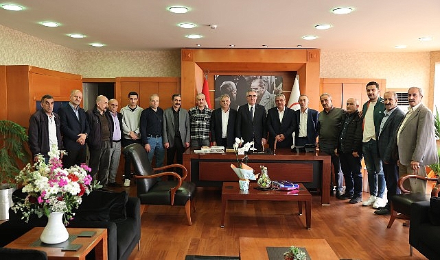 BAŞKAN MUTLU’YA ZİYARET SELİ