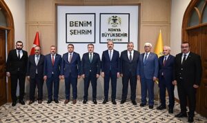BBP Genel Başkanı Mustafa Destici, Konya Büyükşehir Belediye Başkanı Uğur İbrahim Altay’ı Ziyaret Etti