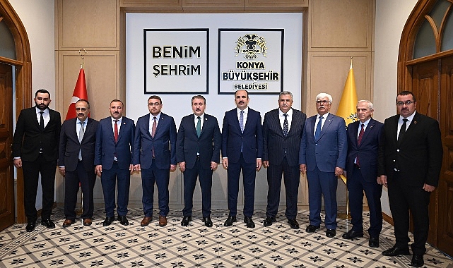 BBP Genel Başkanı Mustafa Destici, Konya Büyükşehir Belediye Başkanı Uğur İbrahim Altay’ı Ziyaret Etti