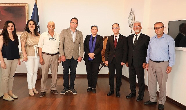 Doğanca ve Heyeti Çerçioğlu’nu Tebrik Etti