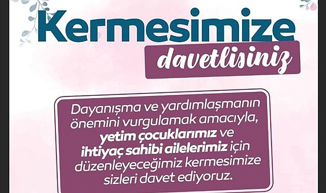 İnegöl Belediyesi ve Umuteli Yardımlaşma Derneği İş Birliğiyle Kermes Düzenleniyor