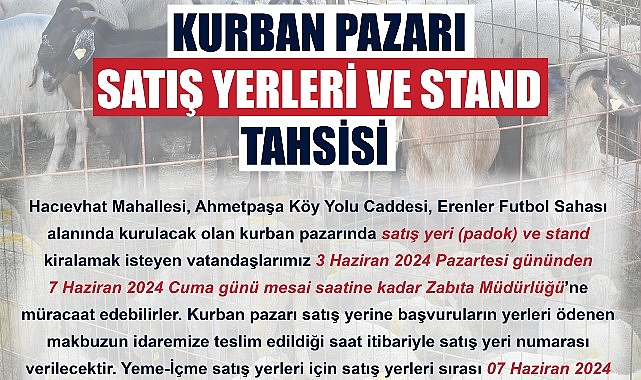 Kurban Pazarı Yer Kiralama Başvurusu