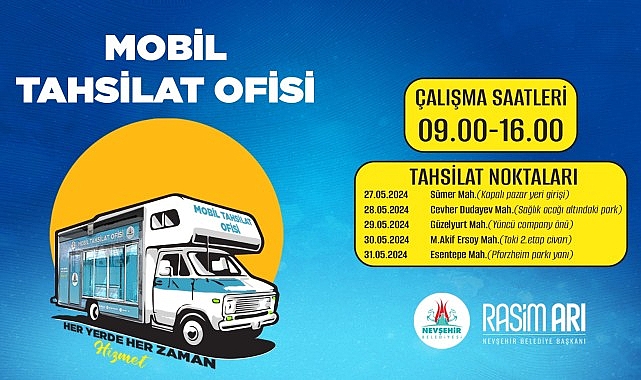 Nevşehir Belediyesi Mobil Tahsilat Ofisi Hizmeti
