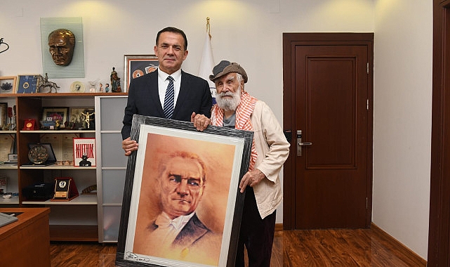 Yenişehir Belediye Başkanı Abdullah Özyiğit Sanatçı Etem Çalışkan’ı Ağırladı