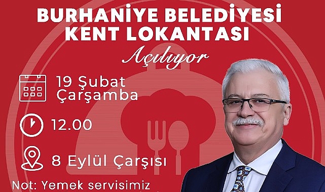 Burhaniye’de Kent Lokantası Hizmete Giriyor