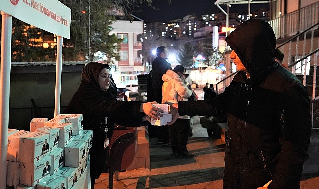 Keçiören’de Kandil Simidi İkram Edildi