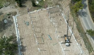 Tekirova pazar yerinin inşası hızla devam ediyor