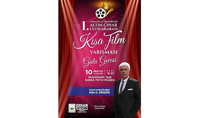 1. Altın Çınar Uluslararası Kısa Film Yarışması’nda gala heyecanı