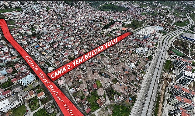Canik’e 2. Yeni Bulvar Yolu Geliyor