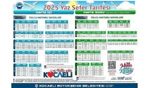 Deniz ulaşımında 110 seferle yaz tarifesi başlıyor