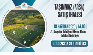 Nevşehir Belediyesi’nden Taşınmaz Satış İhalesi