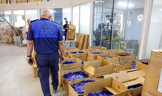 Yenişehir Belediyesi ruhsatsız gıda takviyesi üreten tesisi mühürledi