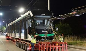 8’inci tramvay konforlu ulaşım ailesine katıldı