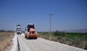 Pazarköy-Gördes Bağlantı Yolunda Sathi Kaplama Çalışmaları Tamamlandı