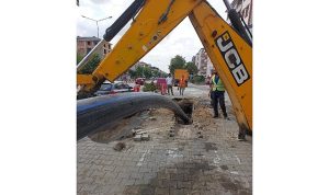 200 metrelik hat kazı yapılmadan yenilendi