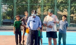 Basketbol sahaları liselilerin tasarımlarıyla güzelleşiyor