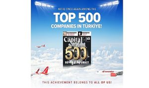 Corendon Airlines, “Capital 500” listesinde yükselmeye devam ediyor