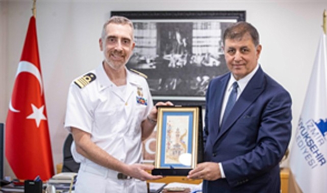 İtalyan Donanması heyetinden Başkan Tugay’a ziyaret