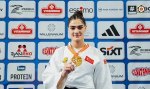 Judocumuz Sinem Oruç’tan Üsküp’te Altın Madalya