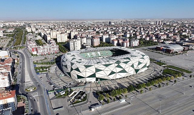 Konya Büyükşehir Stadyumu Türkiye-İspanya Maçına Hazırlanıyor