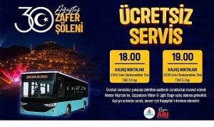 Nevşehir Belediyesi Tarafından Servis Hizmeti Verilecek