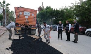 ASAT Genel Müdürü Cengiz Gülebay Konyaaltı’ndaki çalışmaları inceledi