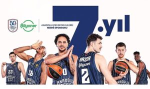 Bilyoner, Anadolu Efes Spor Kulübü’nün 50. Yılında da Resmi Sponsoru Oldu