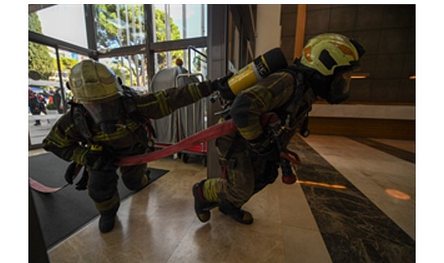 İtfaiye’den Swissotel’de nefes kesen tatbikat