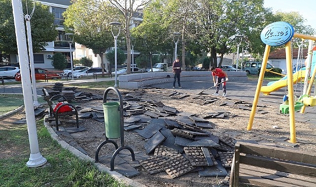 Menderes’te Kauçuk Yenileme Operasyonu