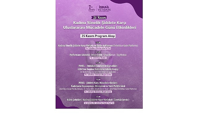 Seferihisar Belediyesi’nden 25 Kasım’da güçlü mesaj: “Şiddetin bahanesi yok, kadına şiddete hayır!”