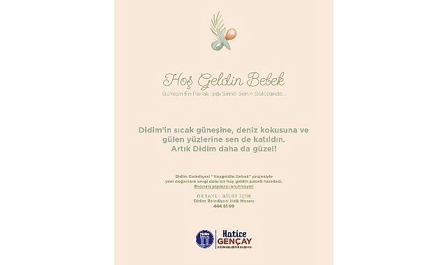 Didim’de “Hoş Geldin Bebek” Projesi Tüm Hızıyla Sürüyor