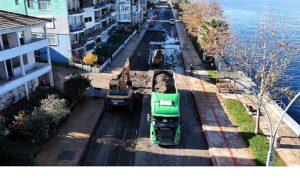 Gölcük Halıdere Sahil Caddesi’ne kapsamlı yenileme