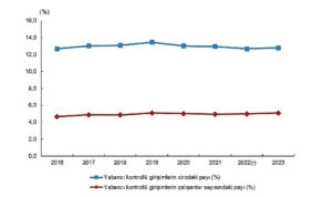 Yabancı Kontrollü Girişim İstatistikleri, 2023