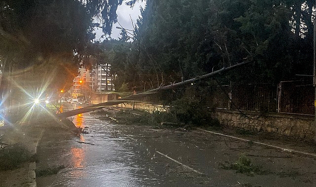 Buca Belediyesi ekiplerinin fırtına ve yağış mesaisi