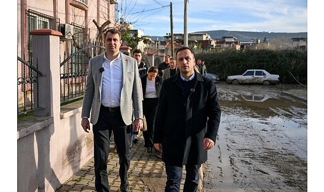 Eşki ve Güç selden etkilenen mahallelerde incelemelerde bulundu