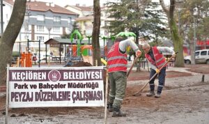 Keçiören’in Park ve Bahçeleri Yenileniyor