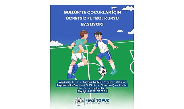 Futbol Kursu İçin Güllük’te Kayıtlar Başladı