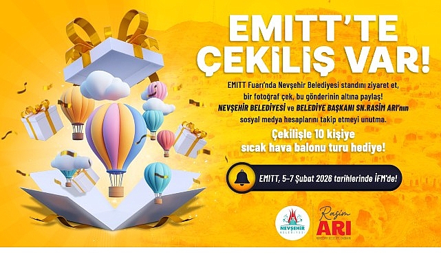 Nevşehir Belediyesi EMITT’te Büyük Çekiliş Düzenliyor